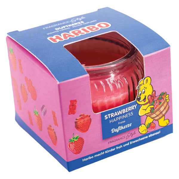 Bougie parfumée Haribo 85g Bonheur Fraise