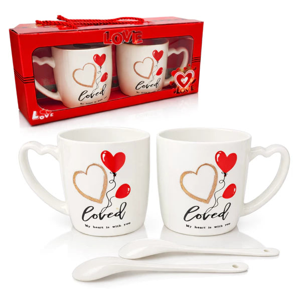 Coffret TASSES SAINT-VALENTIN - lot de 2 pièces da