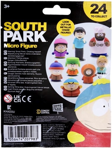 5056474207983 | Colis de 24 pcs : South Park Micro Figures 1-Pack en Blindbag 9,5x13cm – Présentoir Officiel Nickelodeon
