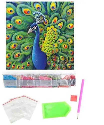 8714627006858 – Housse de coussin Peinture au diamant 40x40 cm – Animaux 5D