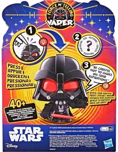 5010996236487 – colis de 1 pc : Star Wars Force N’ Telling Vader Lumière + Son (40+ sons) 18x24cm – Grossiste – Hasbro / Disney / Lucasfilm