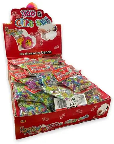 5021813118107 – Colis de 96 pcs Loom Twister Set 300x S-Clips 9x11 cm – Vente en gros Loom Twister – Grossiste accessoires créatifs pour enfants
