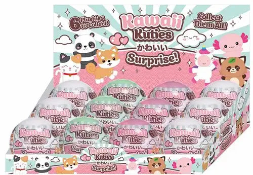 5038104494925 – Lot revendeur de 12 pcs Kawaii Kuties Capsule 100mm + Peluche Kawaii 6 assortis in display – Vente en gros
