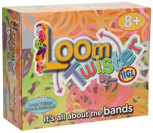 5055586329286 – Colis de 60 pcs Loom Twister Box Set 600 élastiques avec crochet et clips – Vente en gros Loom Bands – Grossiste loisirs créatifs enfants