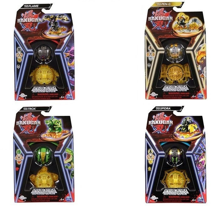 778988459591 Lot 4 pcs Bakugan Special Attack assortis 12,5x20cm Spin Master