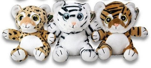 8718668303679 lot de 3 peluches : Chats Sauvages en peluche assis 20cm