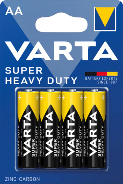 batterie Varta Super Heavy Duty Mignon AA 4 pièces