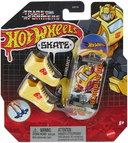 194735206407 – Hot Wheels Transformers Finger Skateboard + chaussures assorties 13,5×16 cm – colis de 16