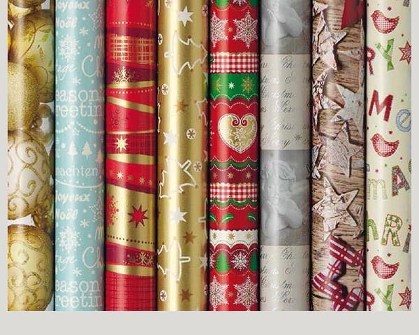 Rouleau de papier cadeau 2m x 70cm 10 motifs assor
