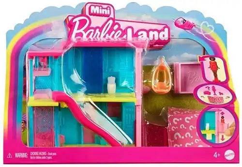 194735245284 – Mini BarbieLand Playset con bambola e accessori – Confezione da 4 pezzi