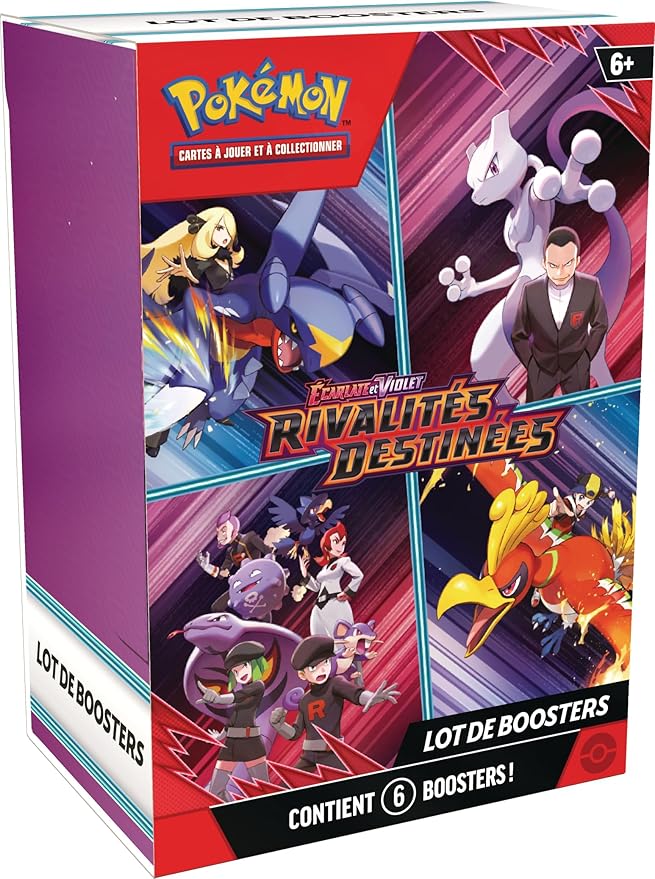 Pokémon JCC – Lot de 6 Boosters Écarlate et Violet : Rivalités Destinées
