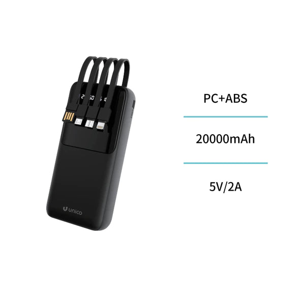 Batterie externe 20 000 mAh avec affichage numériq
