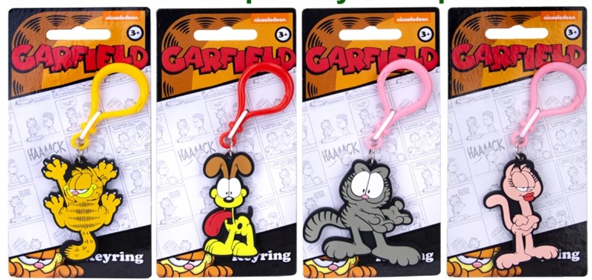 5056474208188 | Garfield Porte-clés 2D PVC 7x15,5cm – 4 Modèles Assortis