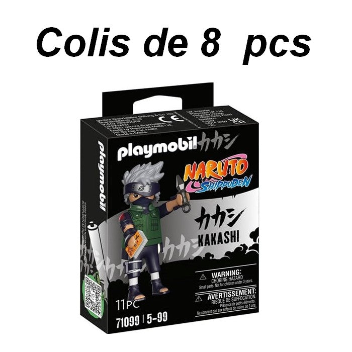 4008789710994 | Colis de 8 Playmobil Naruto Kakashi | 9x12 cm | Ref 71099 | Prix lot
