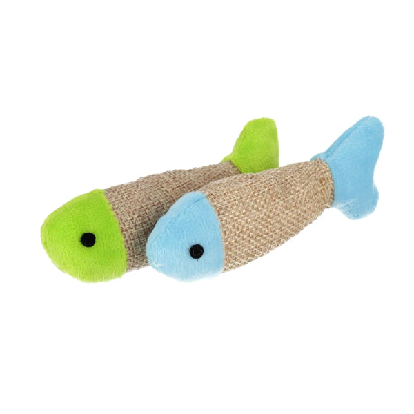 jouet pour chat poisson 2pcs 10x15 blister 1/