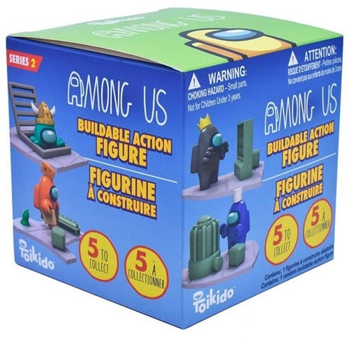 787790986669 | Among Us Buildable Action Figure 9cm – 1 Pièce Aléatoire en Blindbox 8x8cm – Toikido