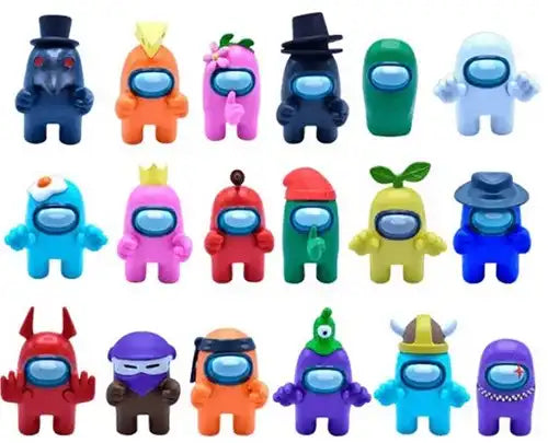 787790976363 – Colis de 24 pcs : Among Us Micro Figures 2,5 cm 2-Pack assortis in blindbag 10,5 x 13 cm in display (24)