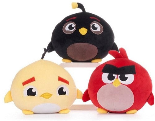 5038104032608 Lot 6 Peluches Angry Birds Squashy Podgies 19 cm