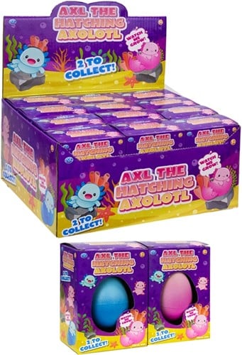 5038104657399 Lot de 12 Axolotl Œufs Magiques 7,5x10,5cm Display