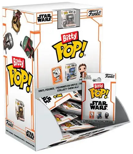 889698764018 lot de 36 Bitty POP! Mandalorian Singles en display – Grossiste figurines Funko Star Wars officielles