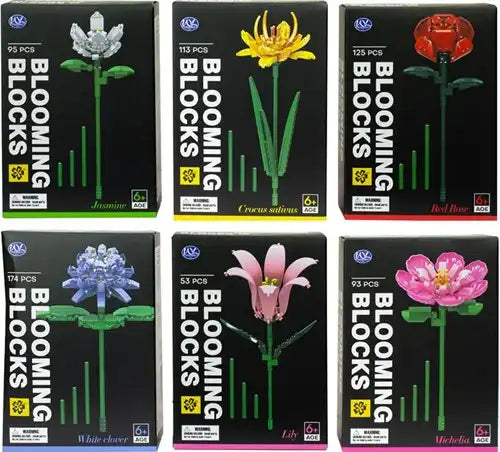 5038104659560 – Blooming Blocks pas chers (colis de 6 pièces assorties en display)