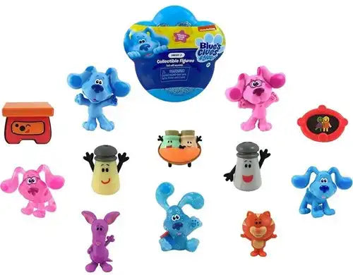 8056379115632 – Colis de 24 pcs : Blue’s Clues & You Figurines à collectionner 8x8 cm en présentoir – Grossiste Nickelodeon