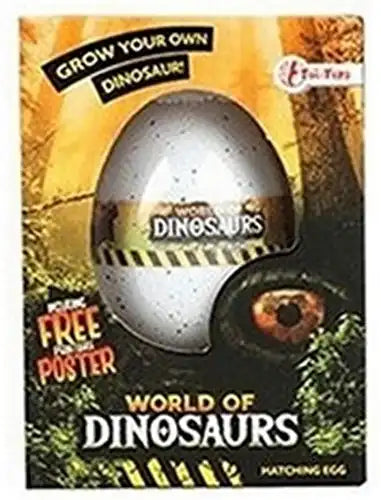 64319001241000000200 – Colis de 12 pcs World of Dinosaurs Œuf de Croissance 6 modèles assortis 7,5x10,5 cm – Vente en gros jouets dinosaures – Grossiste œufs à faire éclore