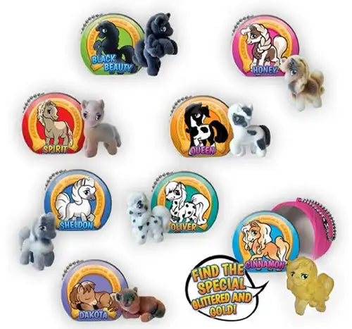 8053306202052 – Colis de 20 pcs : Capsule 50 mm Puppy Club Lucky Horses – Grossiste Cool Things