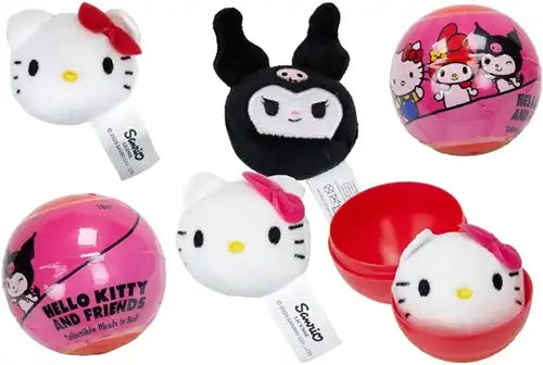 8721246999447 – Colis de 24 capsules 6 cm avec peluche Hello Kitty and Friends en présentoir (24) – officiel pas cher