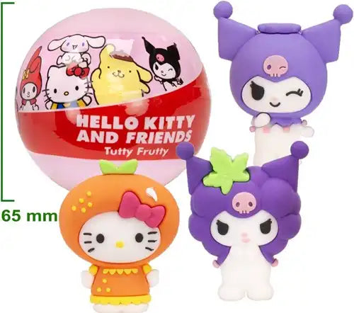 8053306205411 – Colis de 20 pcs : Capsule 65 mm Hello Kitty Tutty Frutty – Grossiste figurines Sanrio à collectionner
