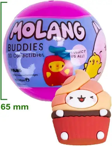 8053306203288 lot de 20 Capsules 65 mm Molang Buddies – Grossiste figurines 3D assorties sous licence officielle Molang
