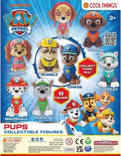 8053306202380 – Lot revendeur de 20 pcs Capsule 65mm Paw Patrol Pups – Vente en gros