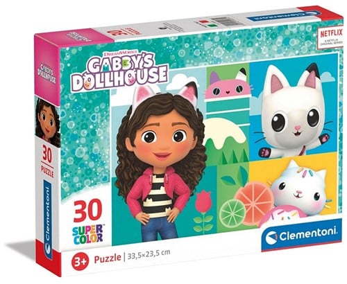Clementoni – Puzzle Gabby’s Dollhouse Supercolor 30 pièces | 8005125202812