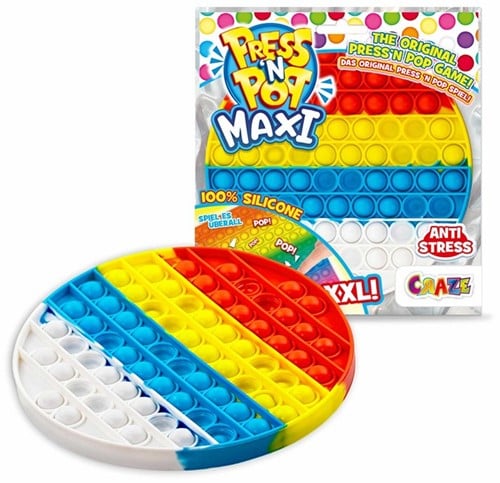 4059779037430 CRAZE Press’n Pop XXL Jeu Pop-It Antistress 24x25cm Silicone