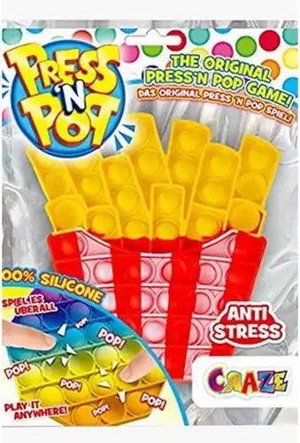4059779037355 – CRAZE Press’n Pop Pop-it Game Frites XXL 18,5×24 cm