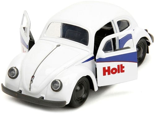 801310342374 | Die-Cast Punch Buggy '59 VW Beetle avec Gants – Blanc – Échelle 1/32 – 7,5x20cm