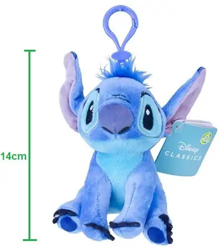 8445484418729 – Disney Lilo & Stitch Peluche Bagclip 14 cm – 3 assortis (lot de 12)