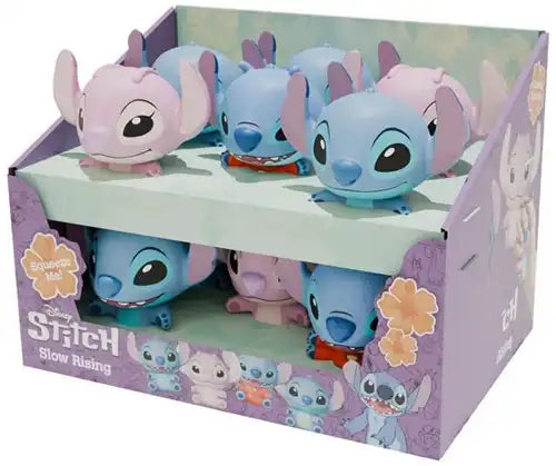 8411936729446 – Colis de 12 pcs : Disney Lilo & Stitch Squishy 9 cm Slow Rise assorti – Grossiste jouets et produits dérivés officiels