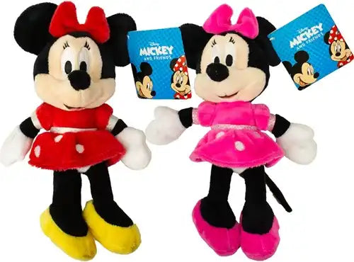 5400868013566 – Disney Mickey & Minnie Mouse Peluche 2 assortis 20cm en présentoir (12) – Produits officiels