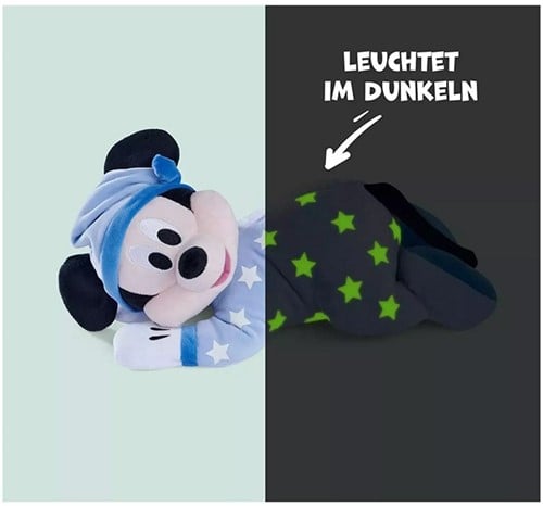 dispo Simcha.fr 5400868016727 Disney Mickey peluche phosphorescente 30cm