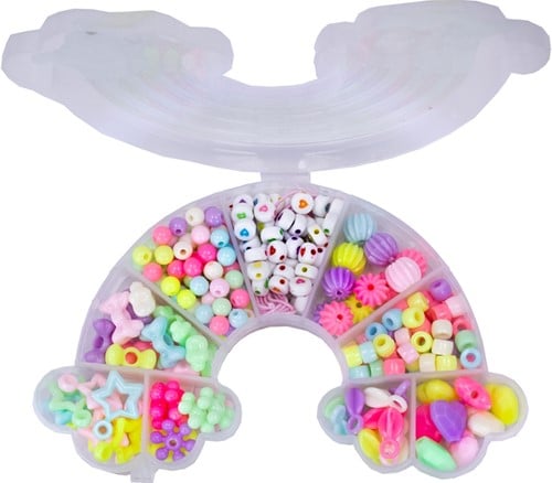 78653007121000000155 DIY Kit Perles Arc-en-Ciel 14,5cm Création Bijoux Enfant