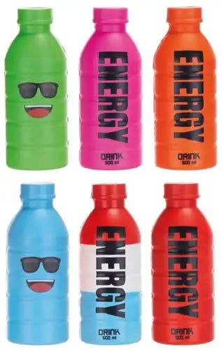 5038104657092 – Energy Drink Squeezster 15 cm – Lot de 24 pièces assorties en display