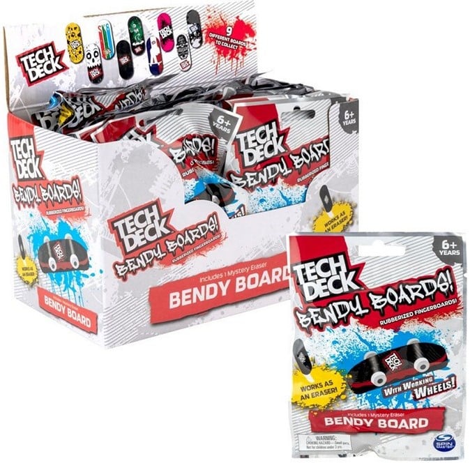 FC Tech Deck Rubberised Bendy Boards Blind Bag 10,5x13,5cm in display (36)