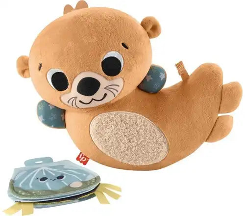 194735229666 – Fisher-Price 2 en 1 Rockin' Tummy Time Peluche Loutre 24,5 x 26 cm – Colis de 2 pièces