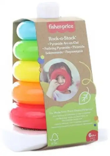 887961902242 – Colis de 1 pc : Fisher-Price Rock-a-Stack Pyramide d’anneaux colorés 12x20 cm – Grossiste Fisher-Price