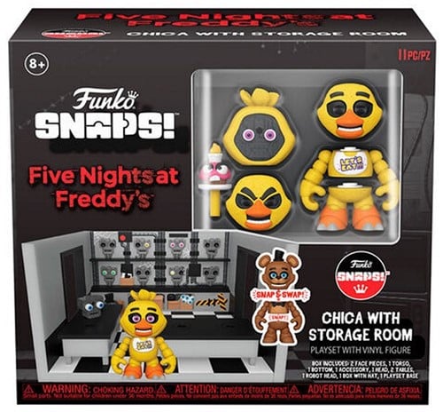 889698649223 | Five Nights at Freddy's Snaps! Chica avec Storage Room 21x23cm – Funko – Figurine Officielle FNaF