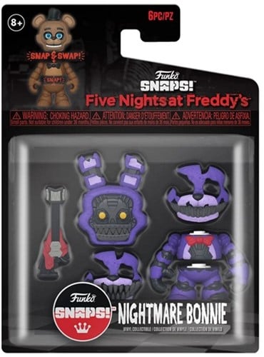 889698676939 | Five Nights at Freddy's Snaps! Nightmare Bonnie the Rabbit 15x21cm – Funko – Figurine Officielle FNaF