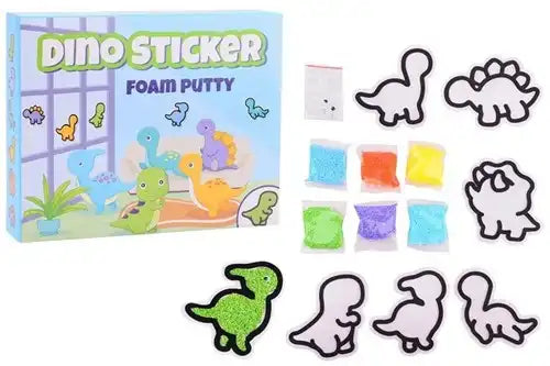 8711866281800 – Colis de 6 pcs : Foam Sticker Crée ton propre dinosaure 22,5x18,5 cm – Grossiste Foam Sticker