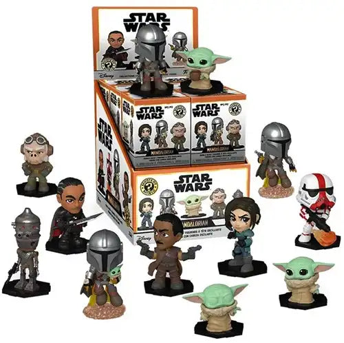 Funko Mystery Minis The Mandalorian in display