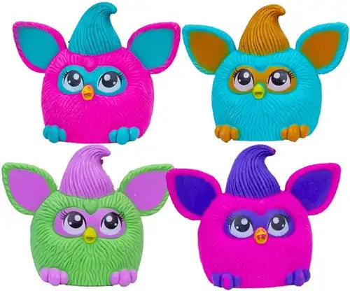 8721077566054 – Colis de 24 pcs : Furby 3D Erasers (gommes) en blindbag 9×12cm – display officiel (24)